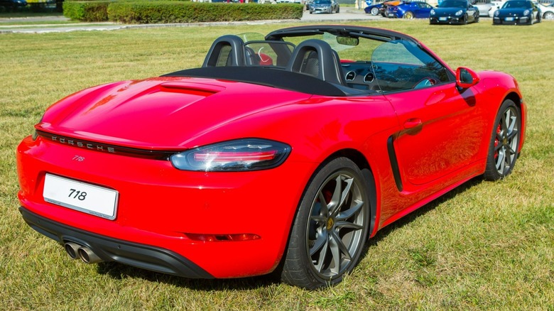 Red Porsche Boxster