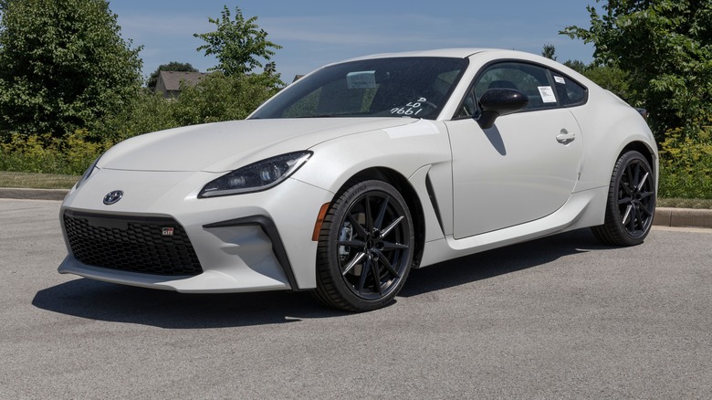 Toyota 86 on display at a dealership