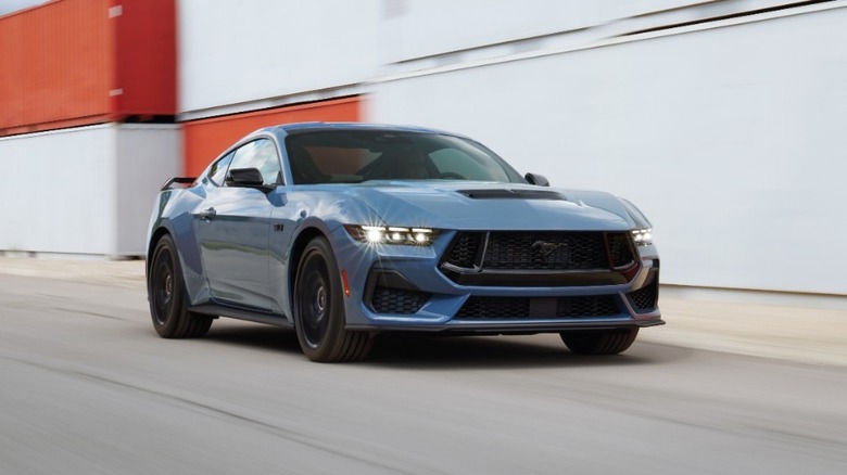 2024 Ford Mustang at speed
