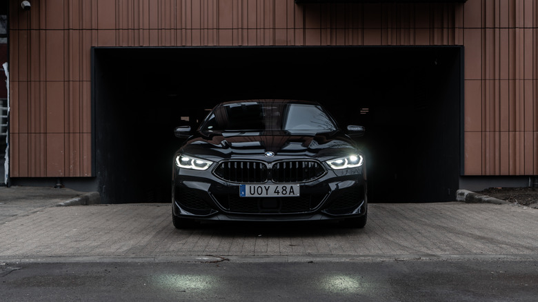 the aggresive looking BMW M8 