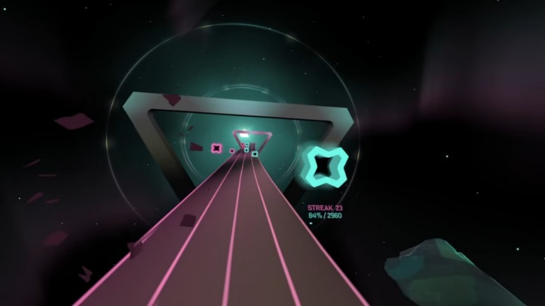 beat saber clone moon rider vr rhythm game