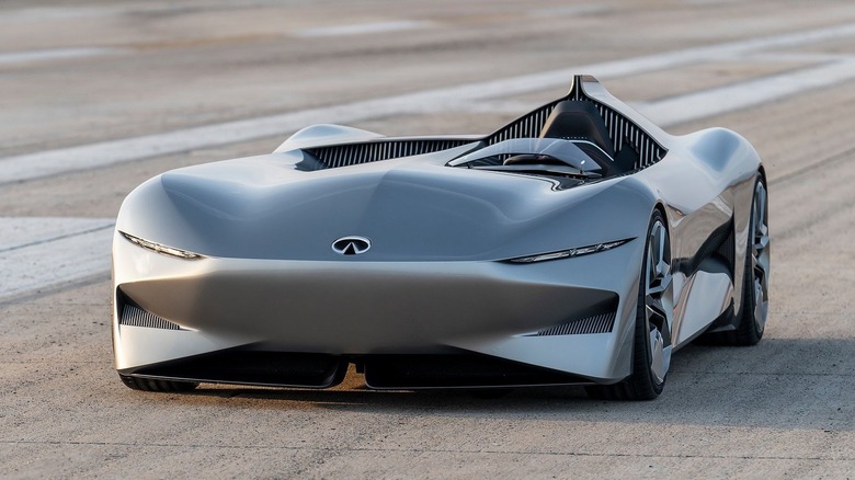 Infiniti Prototype 10 at an airstrip