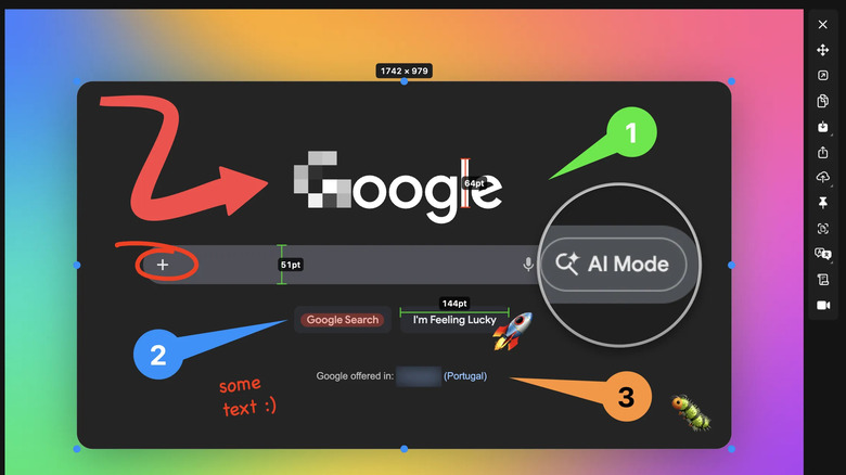 The Macshot app with an annotated screenshot and a side toolbar