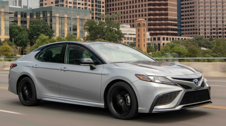 Toyota Camry silver hybrid