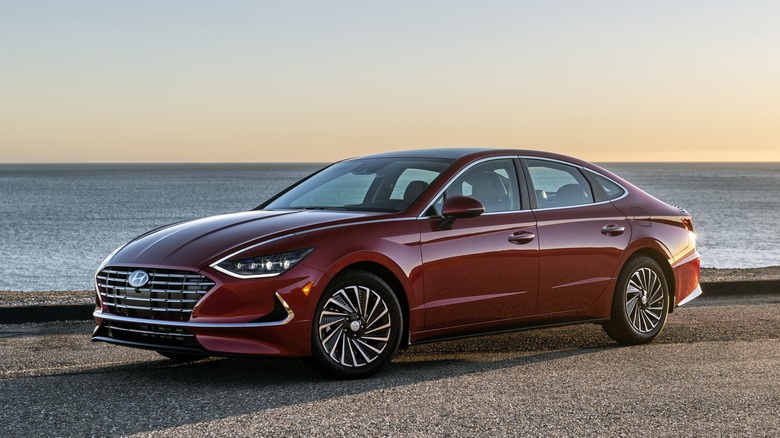 Red 2022 Hyundai Sonata