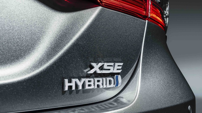 Camry XSE Hybrid Badge