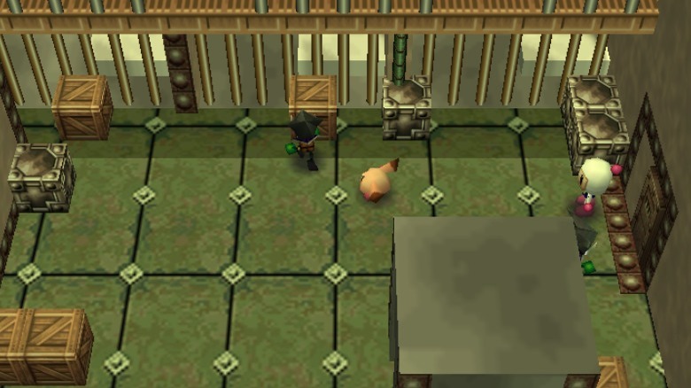 Bomberman in a room looking at enemies