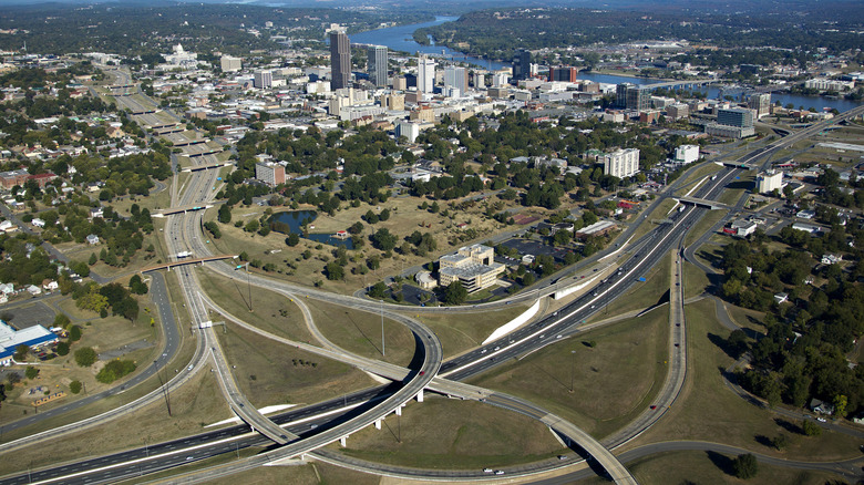 Highways near Little Rock, Arkansas