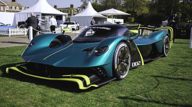 Aston Martin Valkyrie AMR Pro on a field