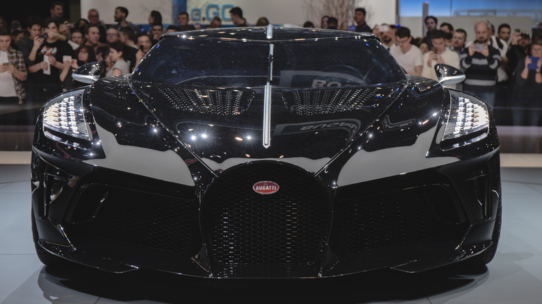 Front of a Bugatti La Voiture Noire