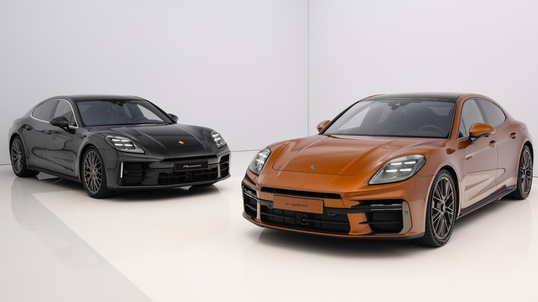 2024 Porsche Panamera parked showroom