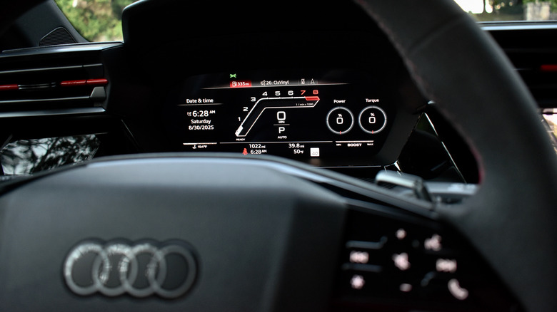 2025 Audi RS3 instrument cluster.