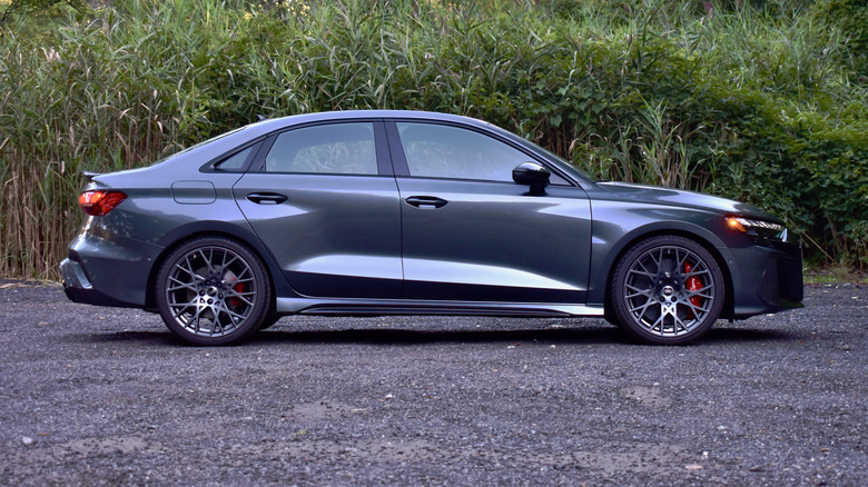 2025 Audi RS3 profile view.