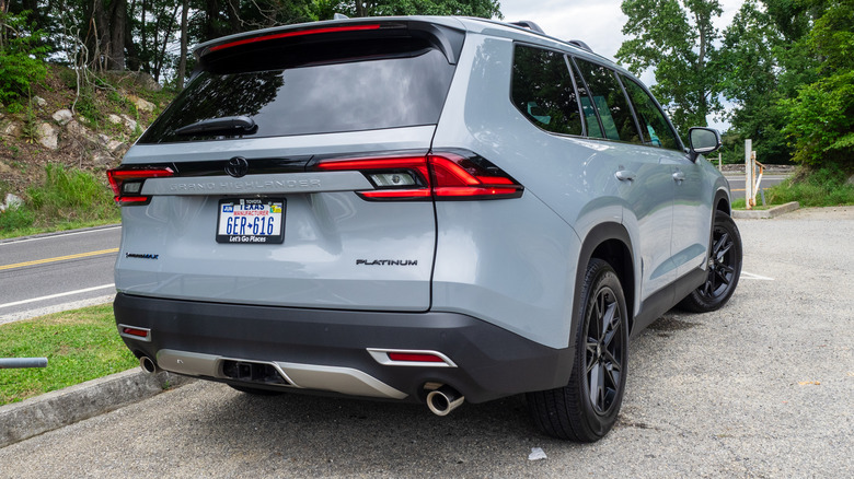 2025 Toyota Grand Highlander Hybrid rear three-quarter view