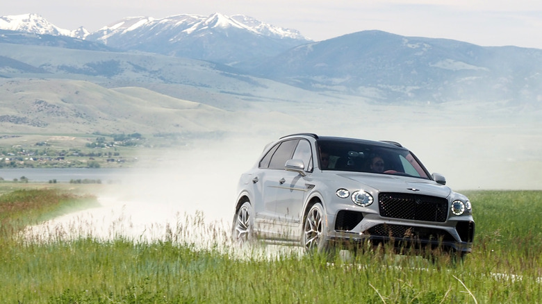 2026 Bentayga Speed on autocross course