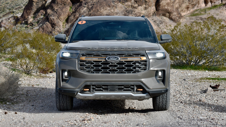 2026 Ford Explorer Tremor front view.