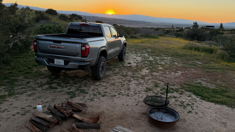 2026 GMC Canyon AT4X parked at sunset