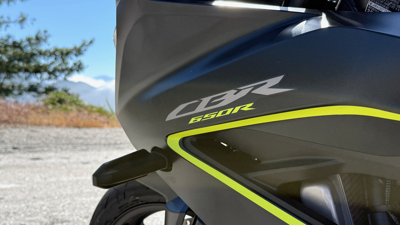 2026 Honda CBR650R front fairing logo