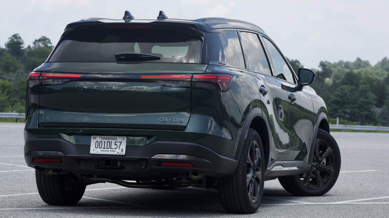 2026 Infiniti QX60 rear 3/4 view