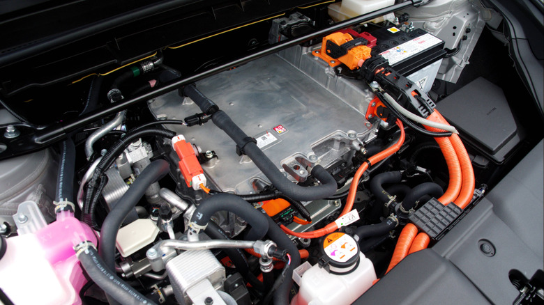 2026 Lexus RZ angled powertrain bay view