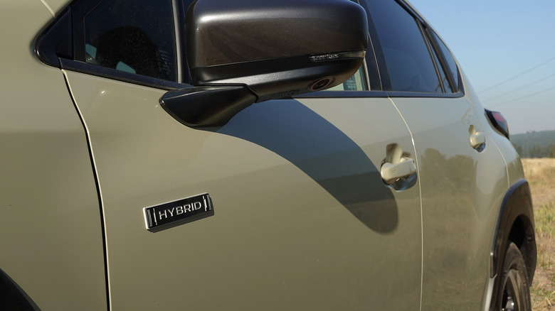 2026 Subaru Crosstrek Hybrid side badging crooked