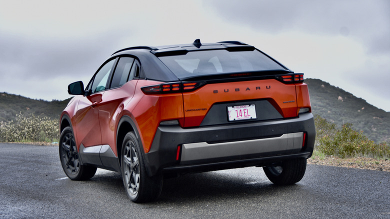 2026 Subaru Uncharted rear quarter view.