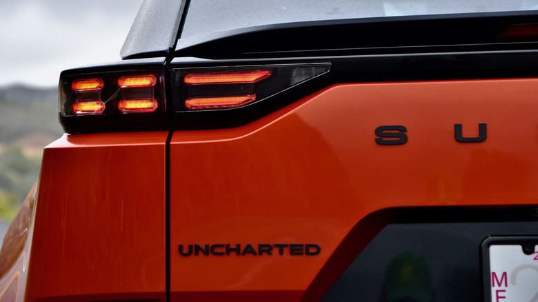 2026 Subaru Uncharted taillight.