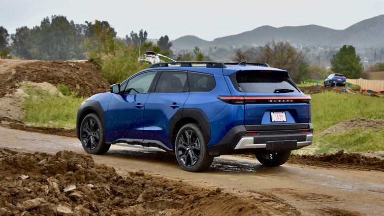 2026 Subaru Trailseeker rear quarter view.