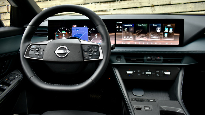 2027 Nissan Rogue Hybrid dashboard.