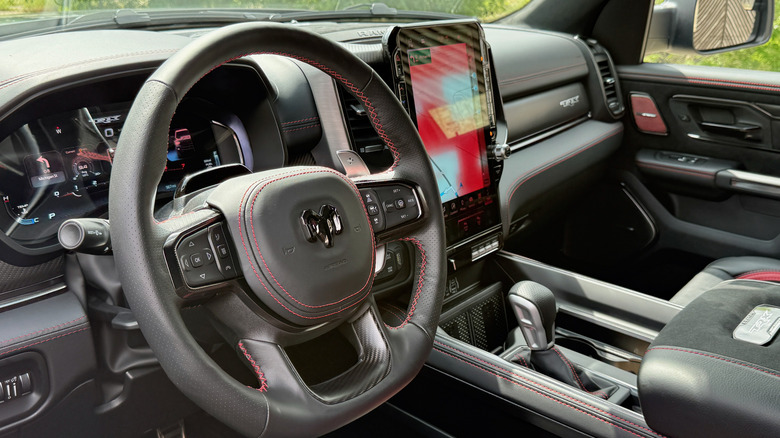 2027 Ram TRX SRT steering wheel and dashboard