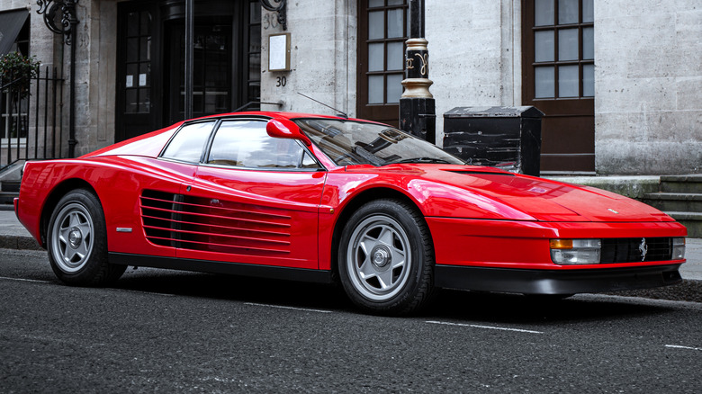 Ferrari Testarossa parked in London