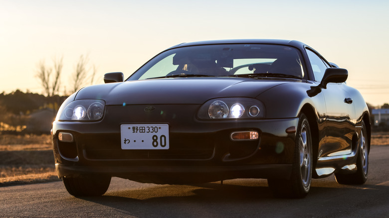 Black Toyota A80 Supra