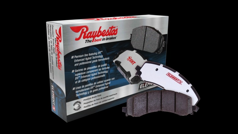 A box of raybestos brake pads