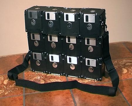 42 floppy disk laptop bag