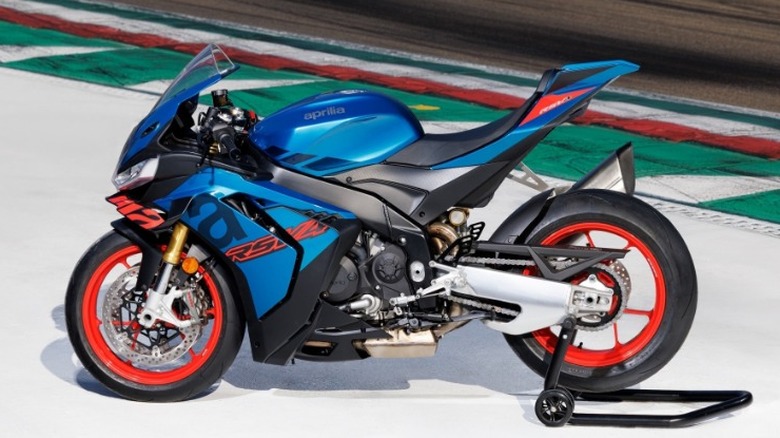 2026 Aprilia RSV4 1100 parked on track