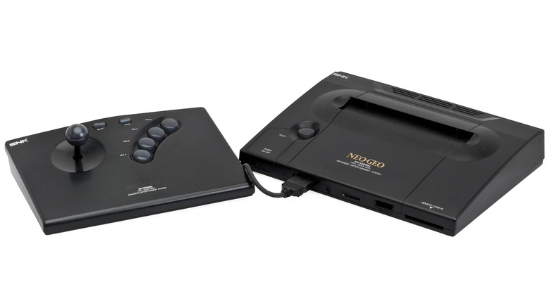 The Neo Geo AES and its controller
