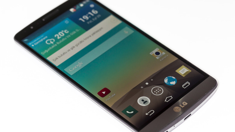 Closeup of an LG G3