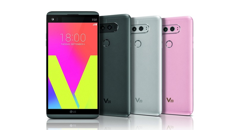 LG V20 in a range of colors
