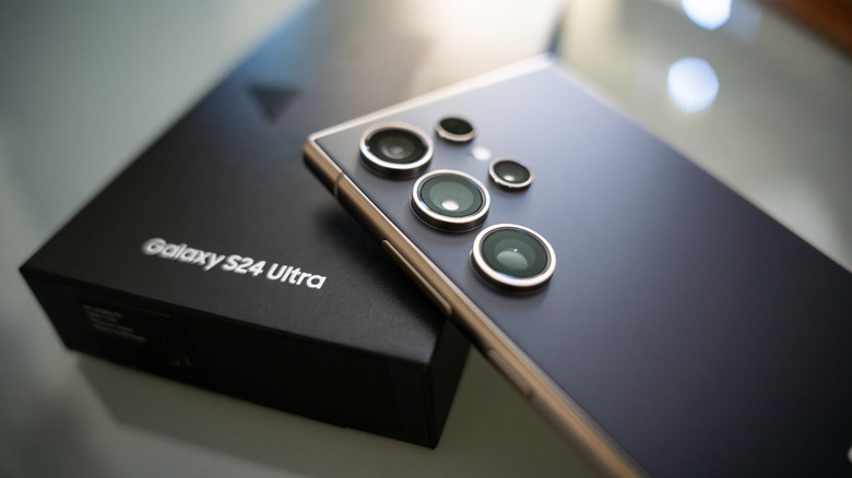 Samsung Galaxy S24 close up