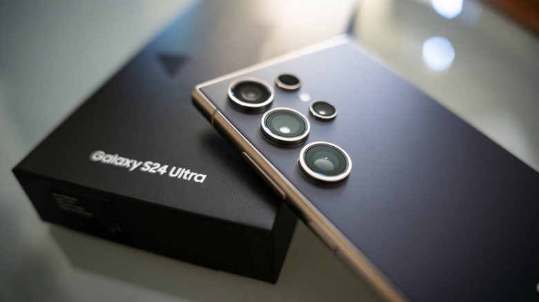 Samsung Galaxy S24 close up