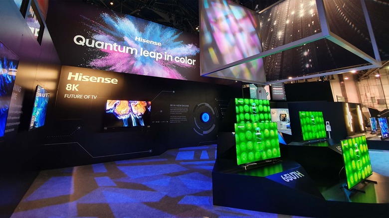 Hisense CES 2022 display