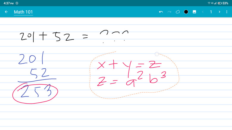 squid app sample math note