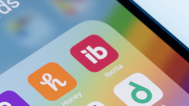 Ibotta app icon on phone