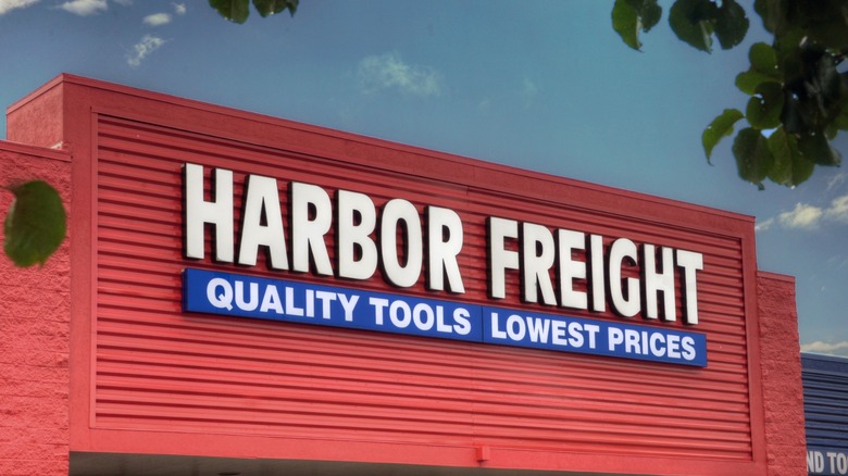 Harbor Freight marquee
