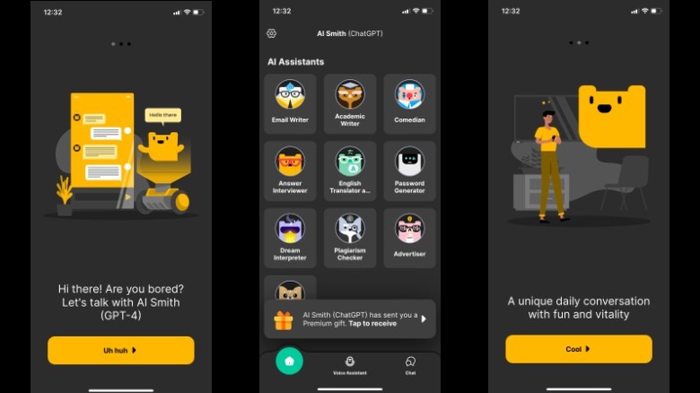 AI Smith iPhone screenshots