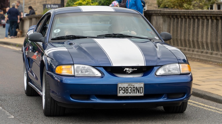 Mustang with racing stripe