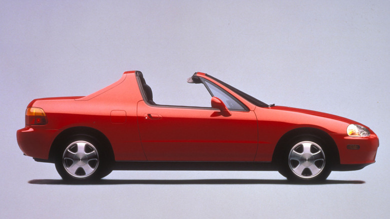 side profile of Del Sol