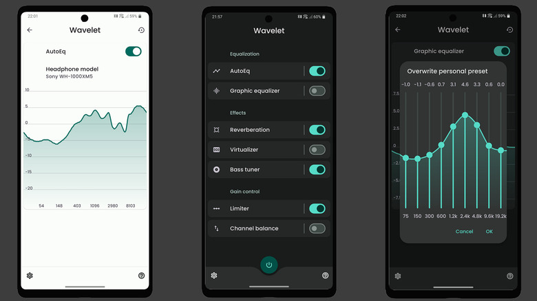 Wavelet app screenshots