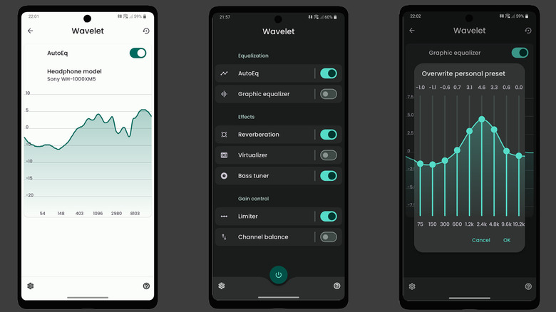 Wavelet app screenshots