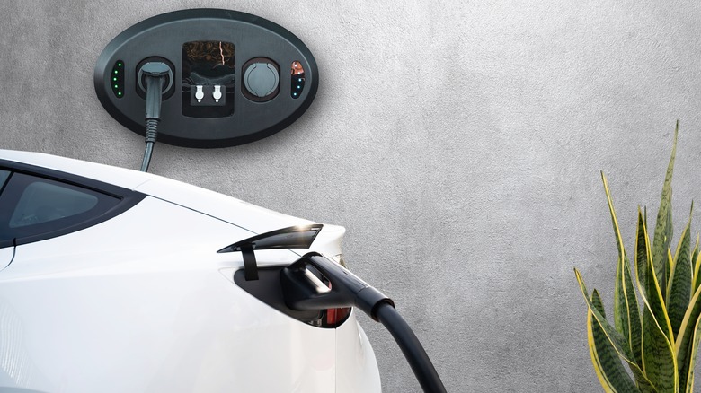 an EV charging